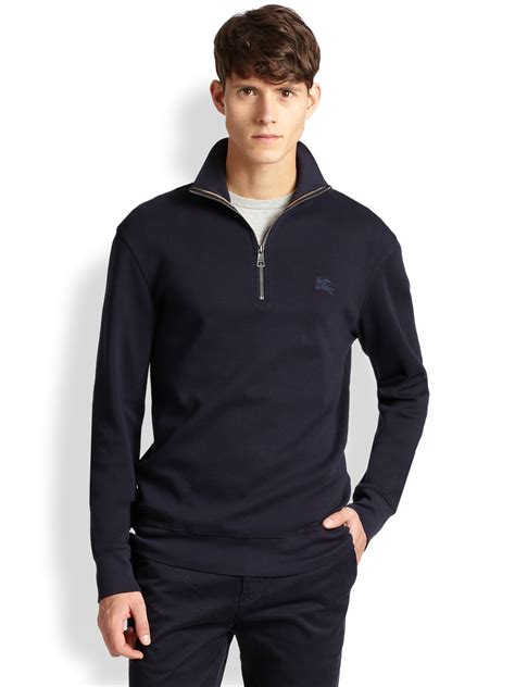 burberry sweatshirt men's price|Burberry men's half zip pullover.